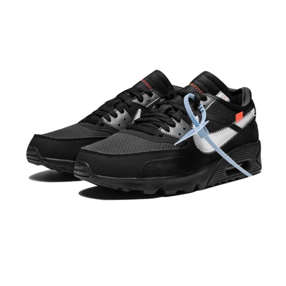 Nike X Off-White The 10: Air Max 90 "Black" sneakers Size 6 - Picture 2 of 4
